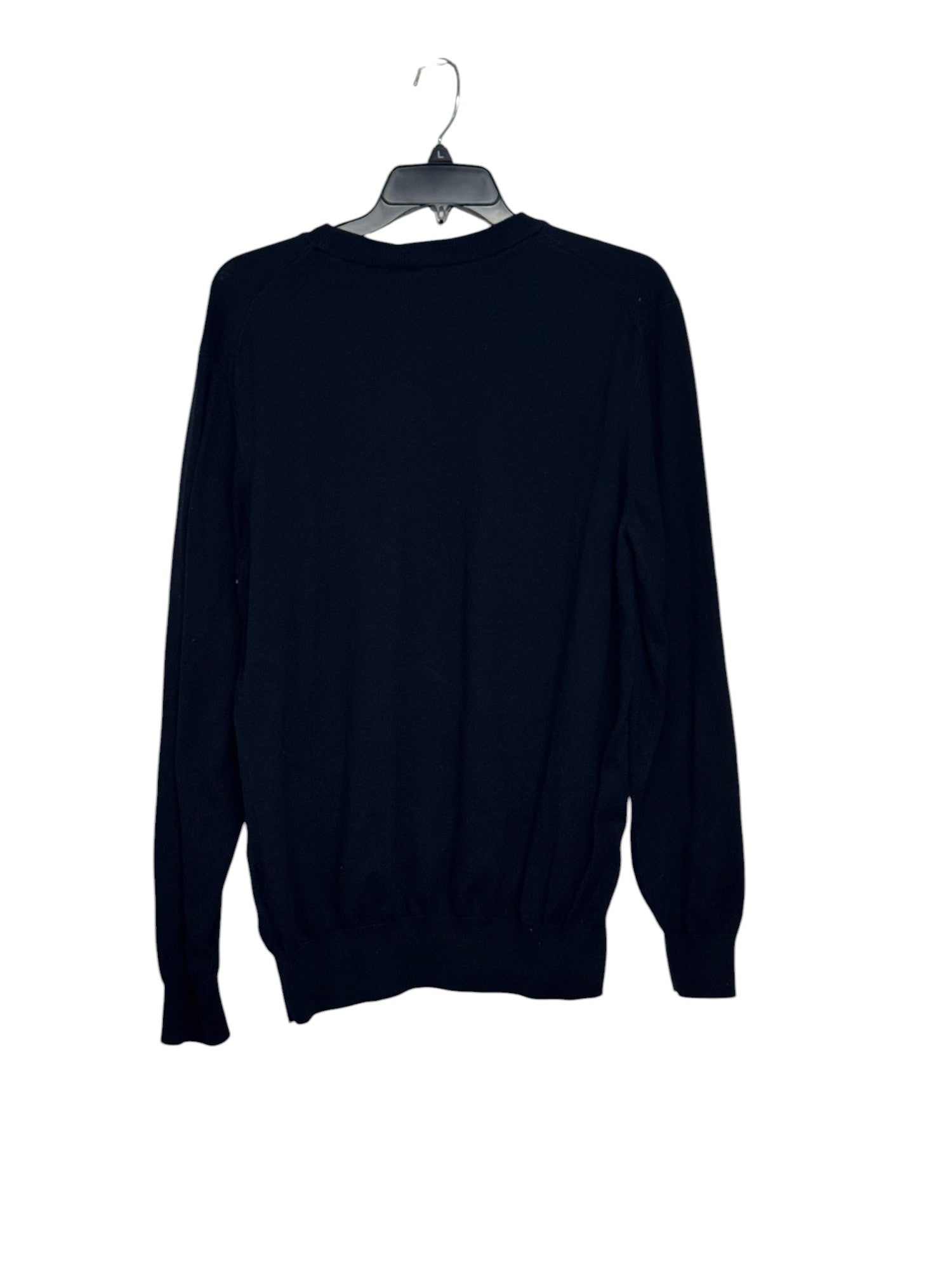 BOSS by Hugo Boss Men's Pure-Cotton Regular-Fit Embroidered Logo Sweater XL Navy
