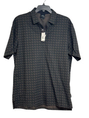 AX Armani Exchange Mens Short Sleeve 3D Logo Print Polo Shirt Large Black