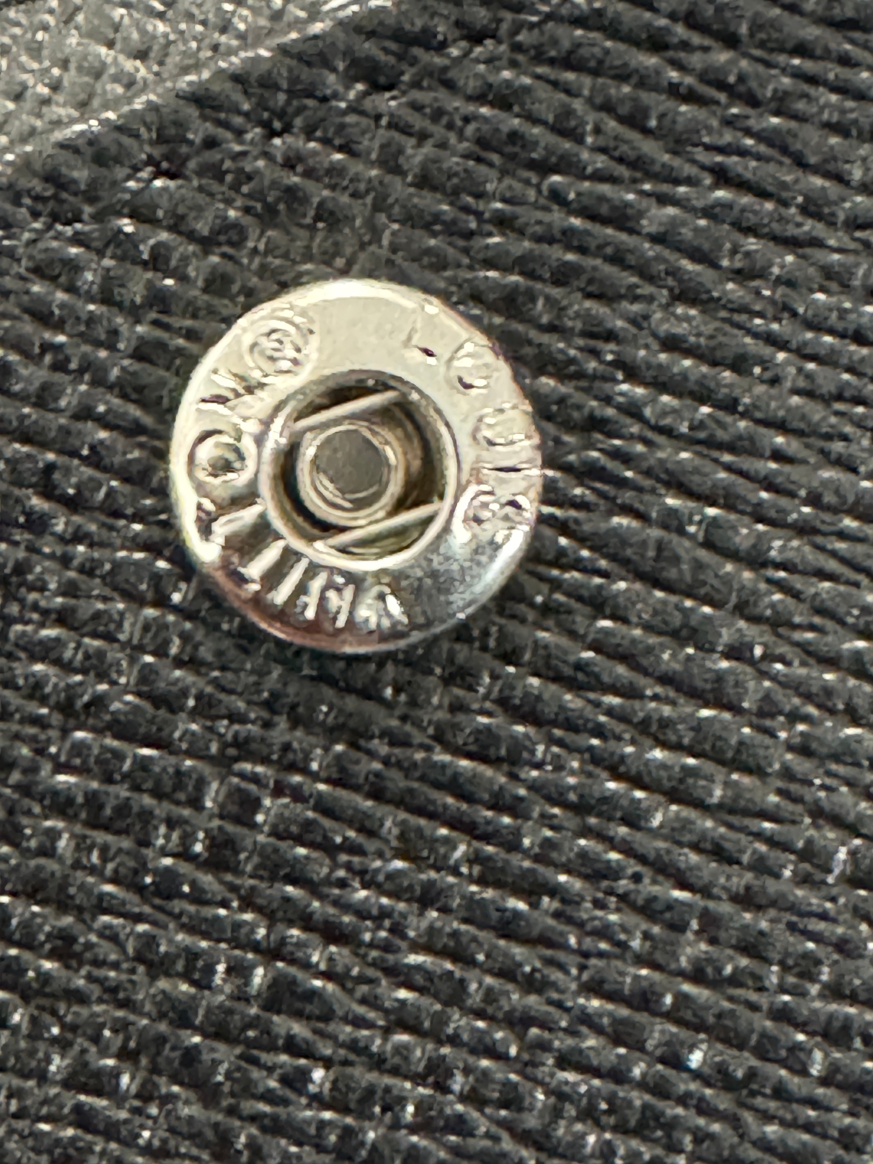 Louis Vuitton Black Bi-Fold Leather Wallet Made in France