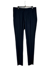 Hart Schaffner Marx Mens Regular Fit Dress Pants Size 36 Dark Blue Wool
