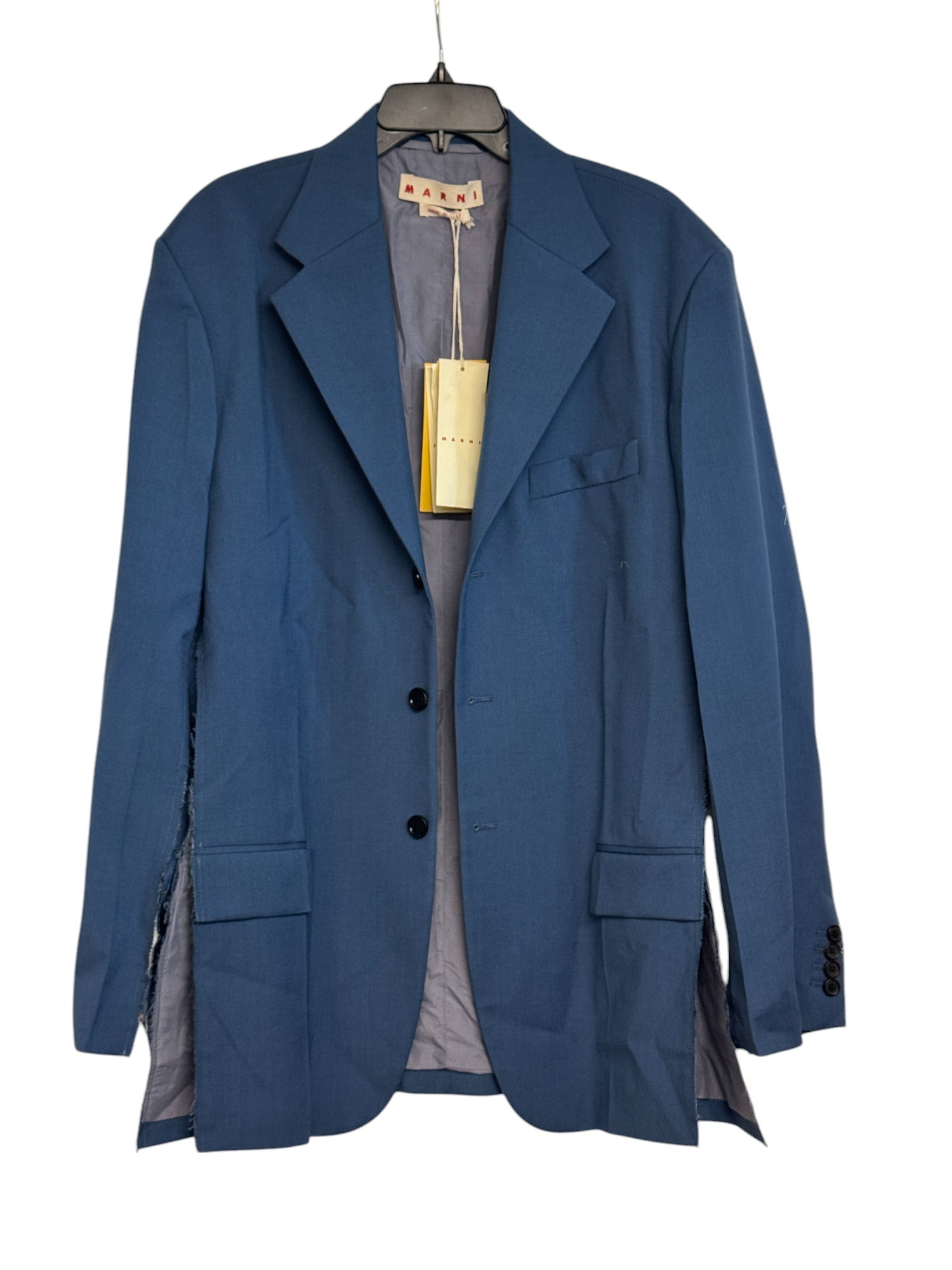 Marni  Grain De Poudre Wool & Mohair-Blend Three-Button Suit Jacket EU 52 US 42