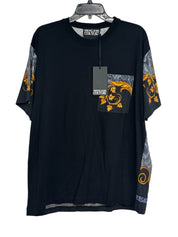 Versace Mens Regular Fit Barocco T Shirt XL Black / Gold
