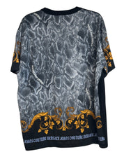 Versace Mens Regular Fit Barocco T Shirt XL Black / Gold