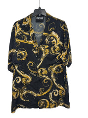 Versace Jeans Couture Chromo Short Sleeve Printed Camp Shirt EU 50 US Medium