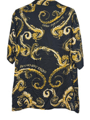 Versace Jeans Couture Chromo Short Sleeve Printed Camp Shirt EU 50 US Medium