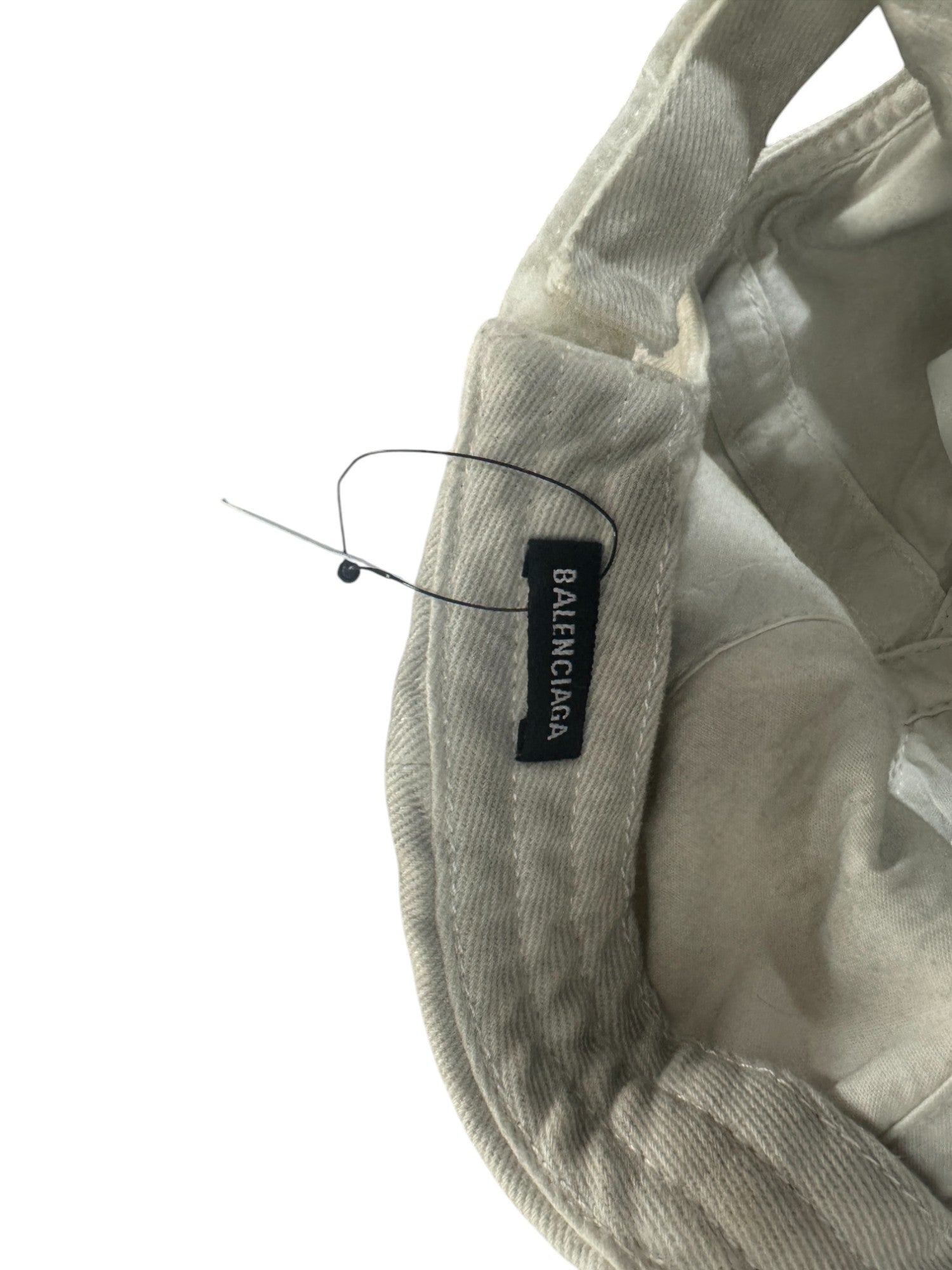 Balenciaga Men's Bb Paris Icon Cap Baseball Hat Large Off White