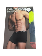 Emporio Armani Monogram Knit Trunks Underwear Large 3 Pk.