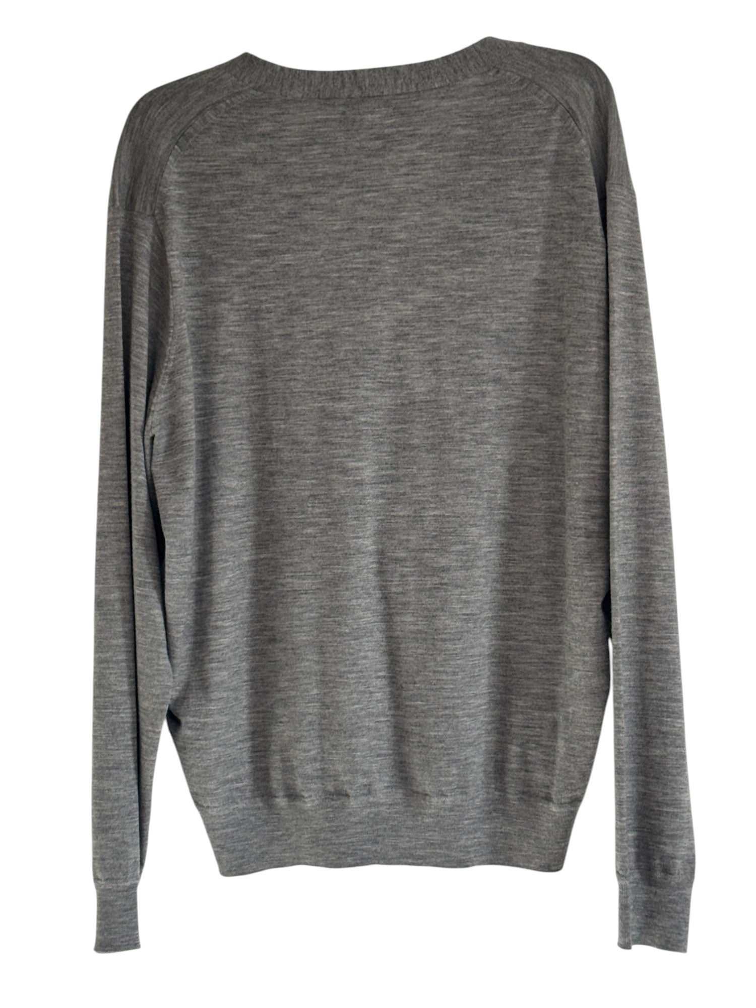 Peter Millar Mens Regular fit Cardigan Sweater Large Grey Solid