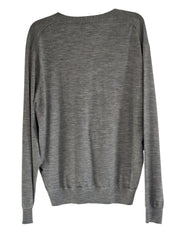 Peter Millar Mens Regular fit Cardigan Sweater Large Grey Solid