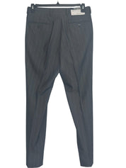 Karl Lagerfeld Mens Modern fit 2 Piece Suit 44 R / 37 Waist Grey Striped Stretch