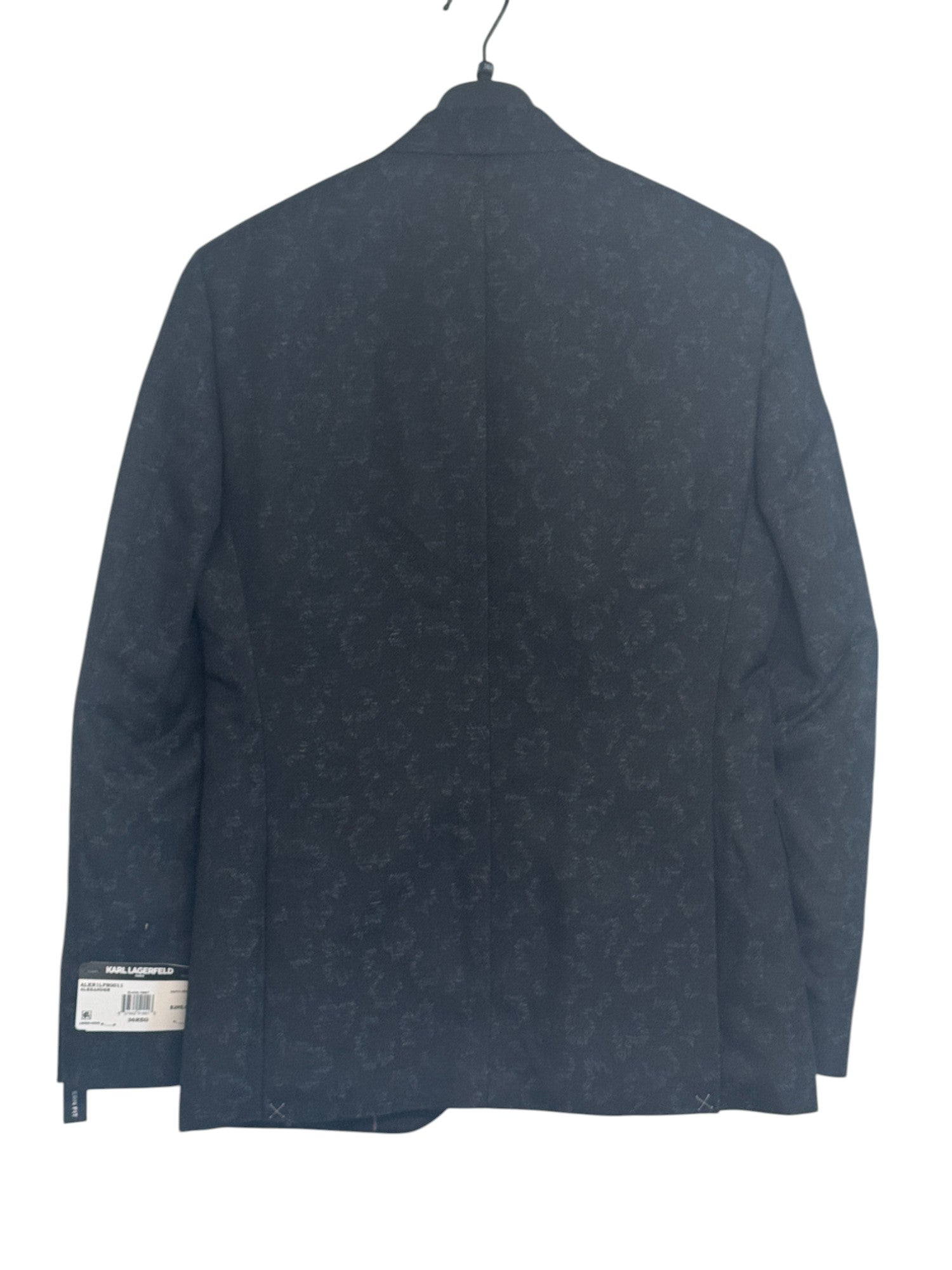 Karl Lagerfeld Mens Modern fit Dinner Jacket Blazer 36 S Black Floral Stretch