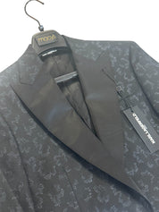 Karl Lagerfeld Mens Modern fit Dinner Jacket Blazer 44 S Black Floral Stretch