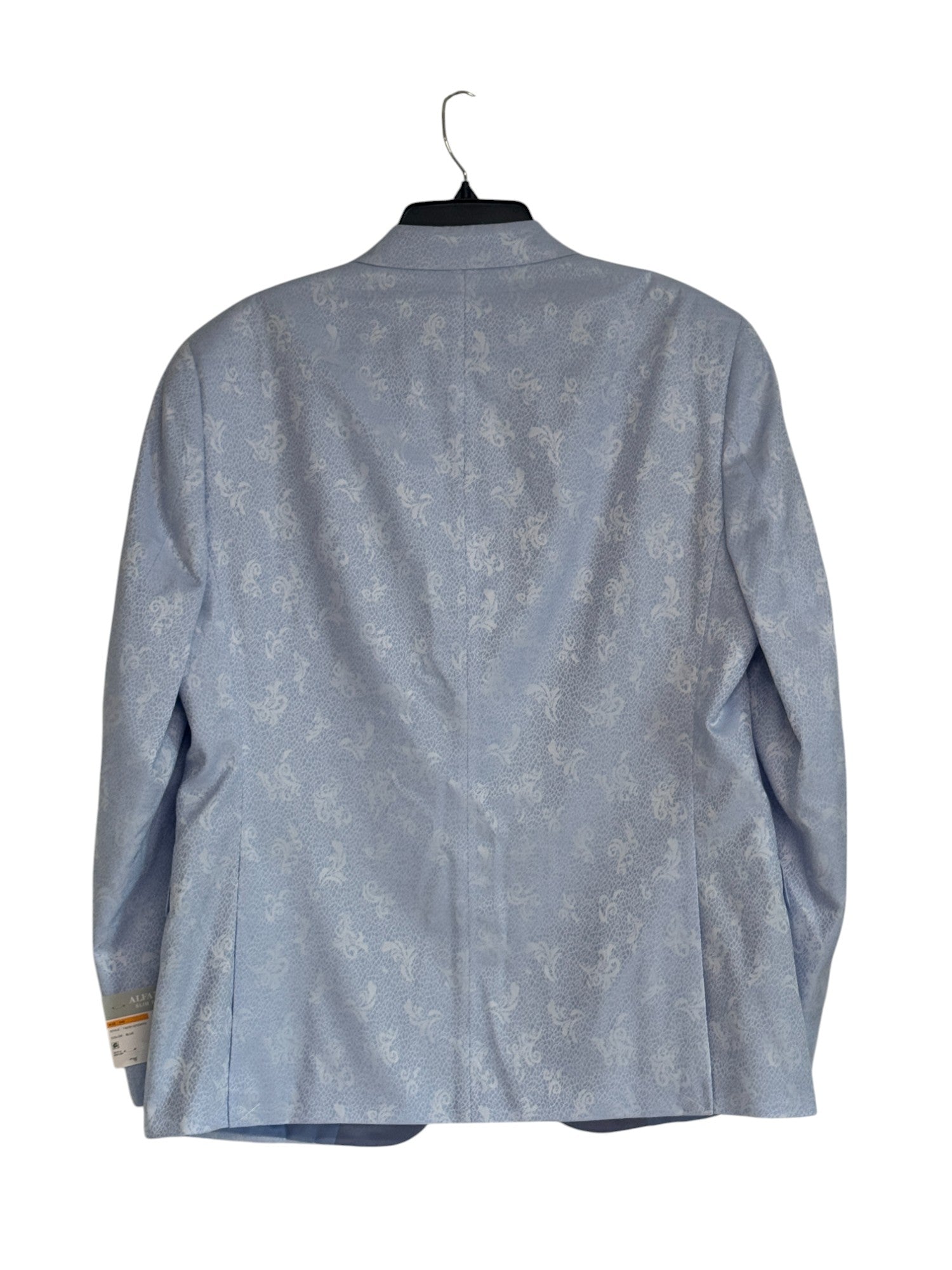 Alfani Mens Slim fit Suit Jacket Blazer 40 L Light Blue Floral Stretch