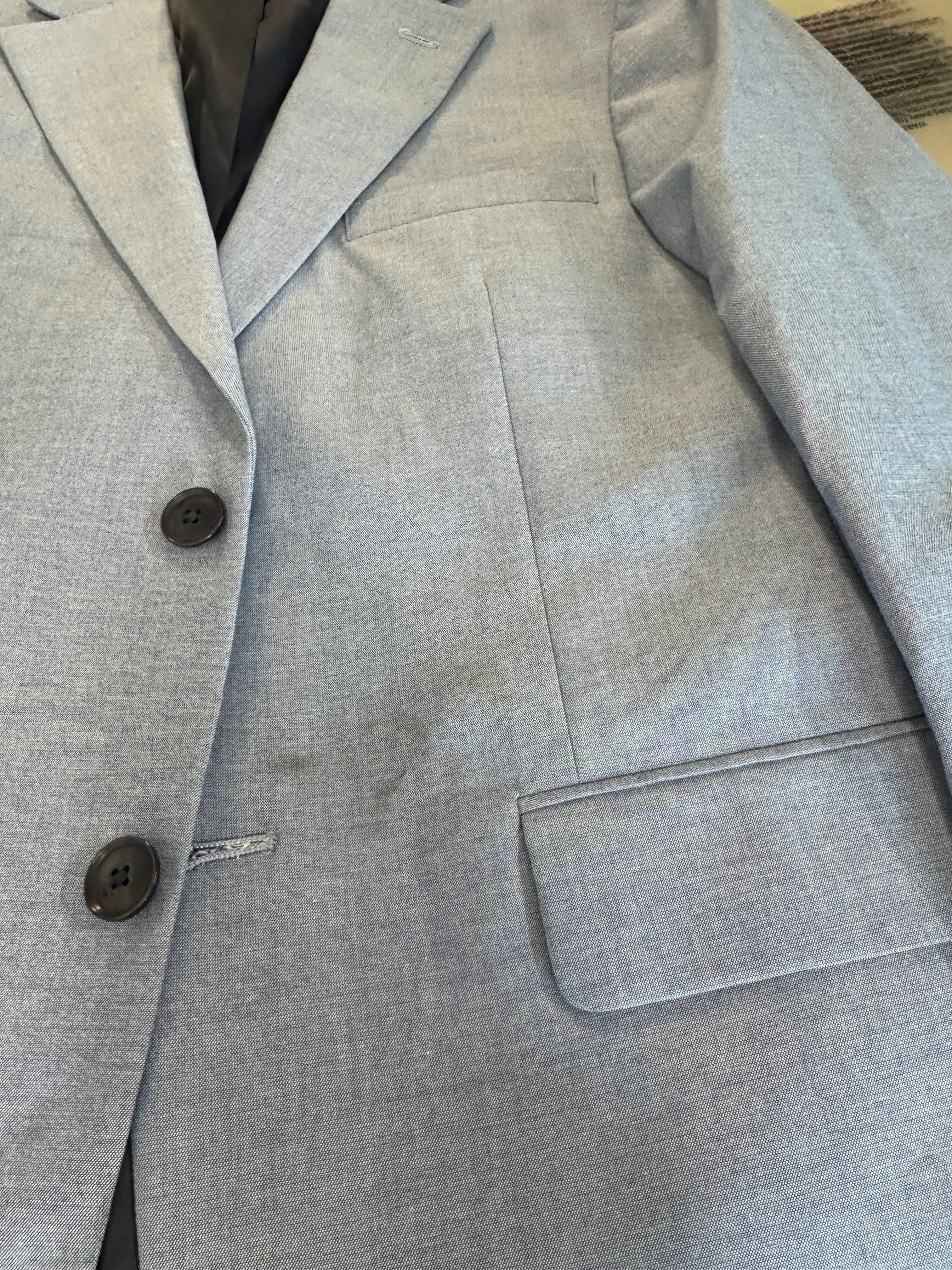 Tommy Hilfiger Mens Modern fit Suit Jacket Blazer 38 S Blue Solid Stretch