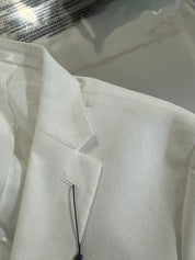 Kenneth Cole Reaction Men's Slim-Fit Stretch Linen Solid Suit 38R / 29W Cream