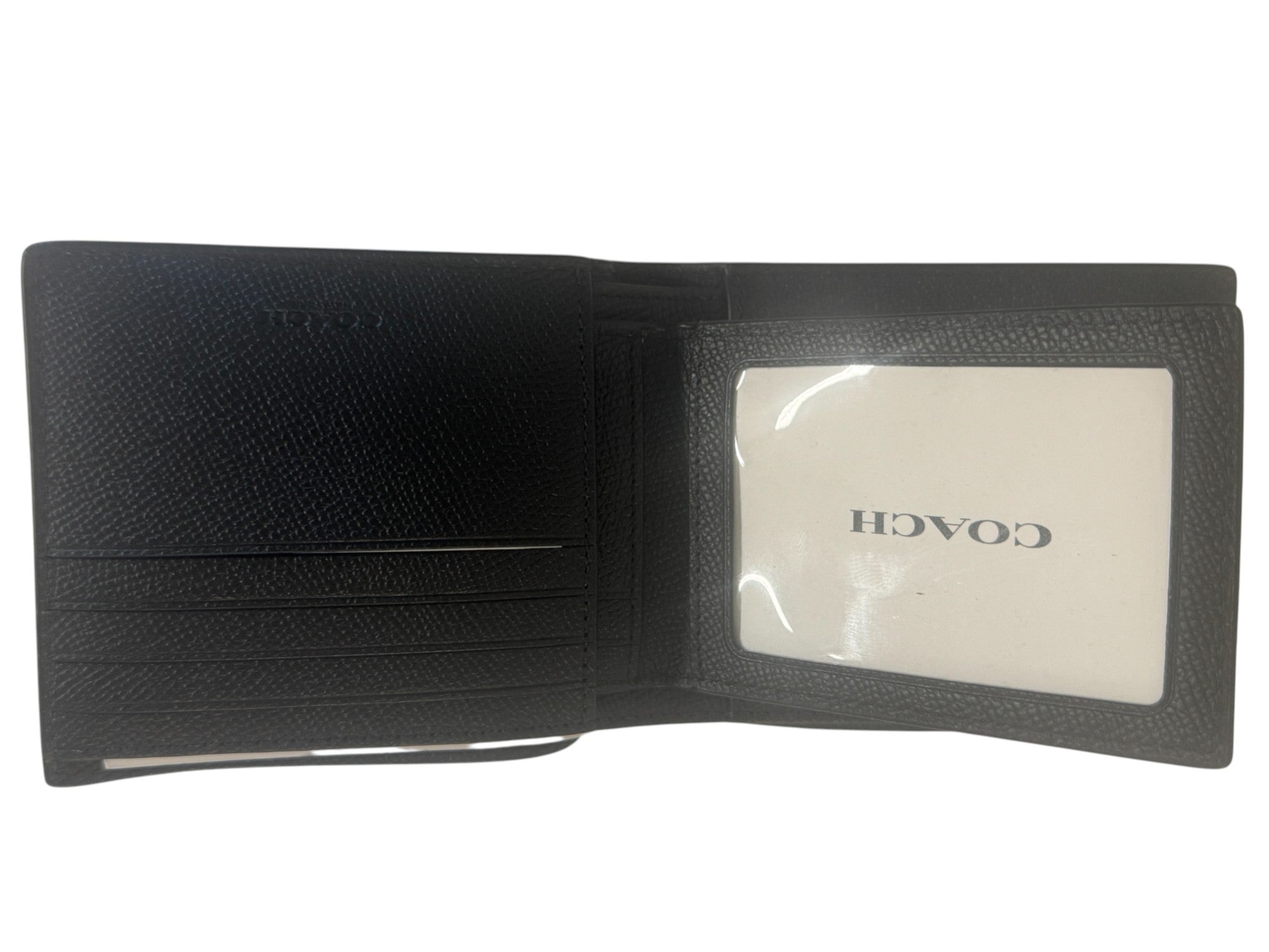COACH 3 In 1 Wallet With Signature Canvas Interior Black