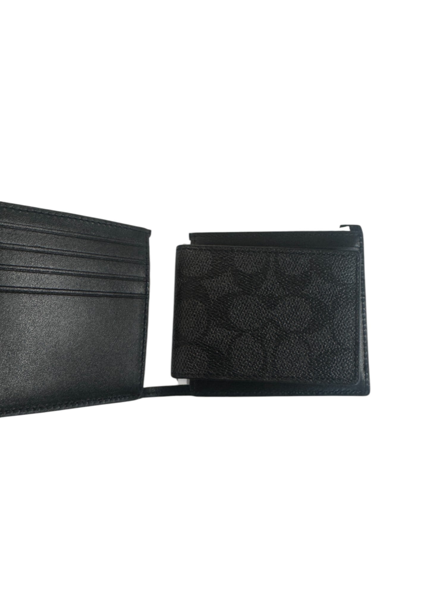 COACH 3-in-1 in Signature Men's Handbags Charcoal/Black Canvas/Leather