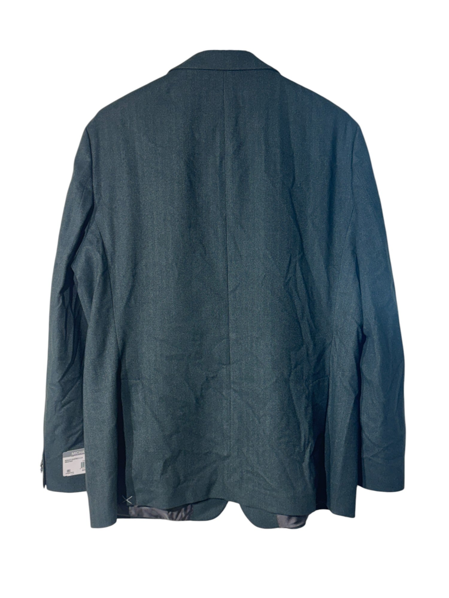 Michael Kors Mens Classic fit Sport Coat Blazer 50 L Green Solid Stretch
