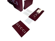 Gucci Mens G75 Low Top Leather Sneaker Size 11 D Black Made in Italy