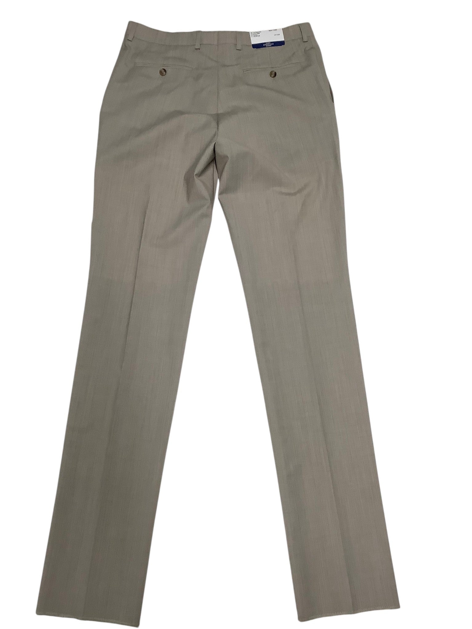 Hart Schaffner Marx Mens New York 2 Piece Suit 48 R / 42 Waist Light Tan Beige