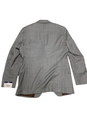 Hart Schaffner Marx Mens New York 2 Piece Suit 40 R / 33 Waist Light Grey Stripe