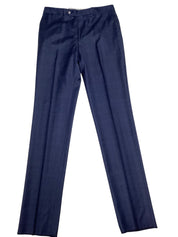 Hart Schaffner Marx Mens New York 2 Piece Suit 40 R / 33 Waist Navy Blue Plaid