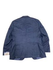Hart Schaffner Marx Mens New York 2 Piece Suit 50 R / 45 Waist Blue Solid
