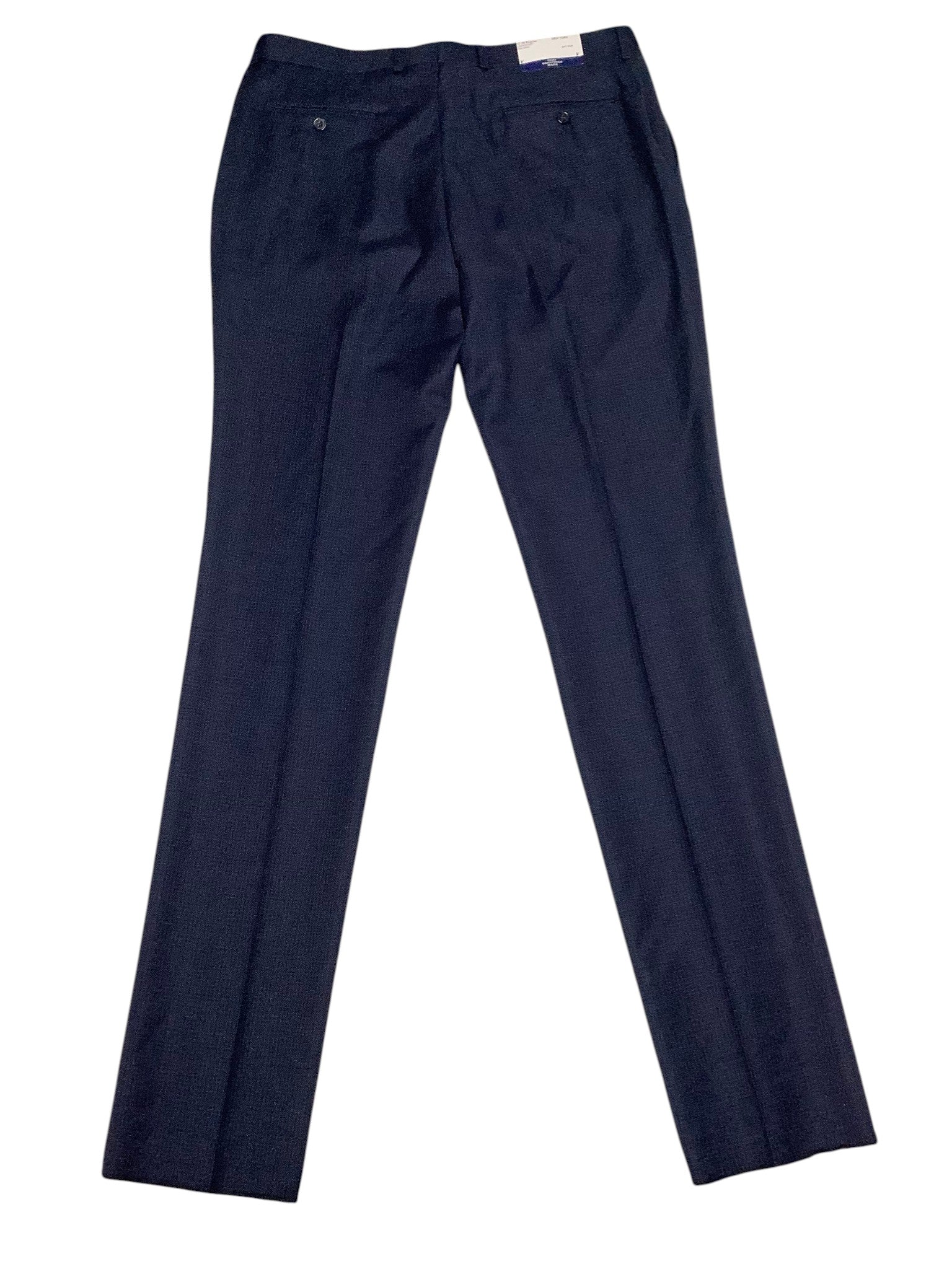 Hart Schaffner Marx Mens New York 2 Piece Suit 42 R / 36 Waist Navy Blue Check