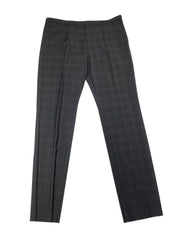 Hugo Boss Mens Slim fit 2 Piece Suit 44 R / 37 Waist Dark Grey Plaid