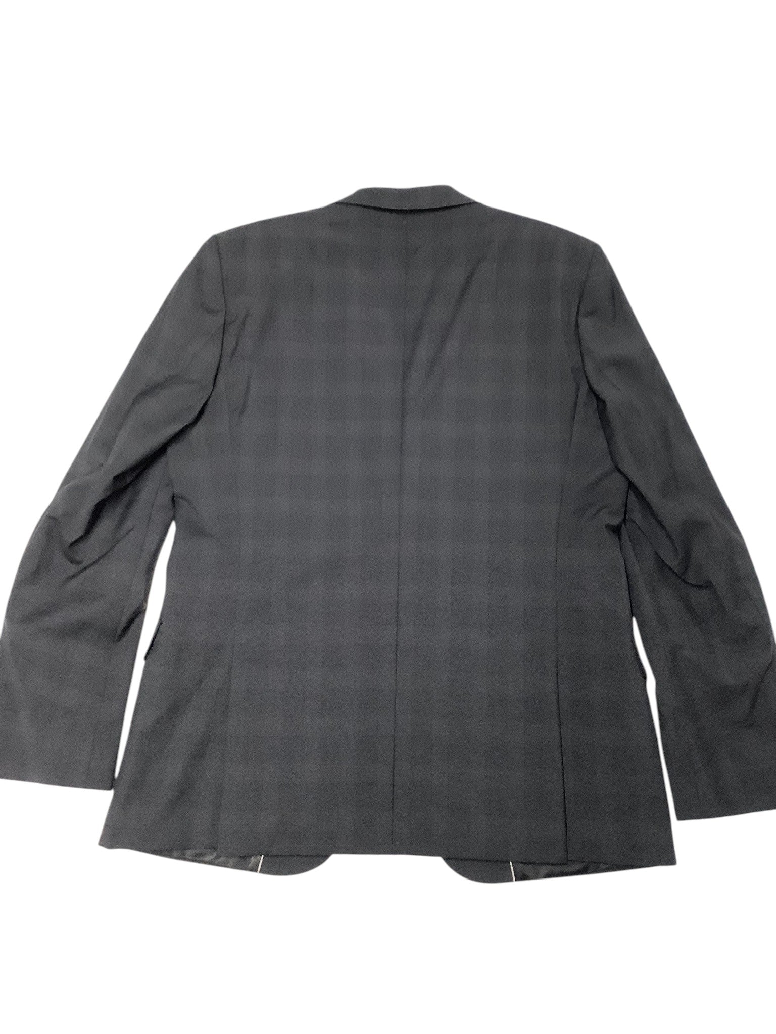 Hugo Boss Mens Slim fit 2 Piece Suit 44 R / 37 Waist Dark Grey Plaid
