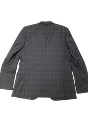 Hugo Boss Mens Slim fit 2 Piece Suit 44 R / 37 Waist Dark Grey Plaid