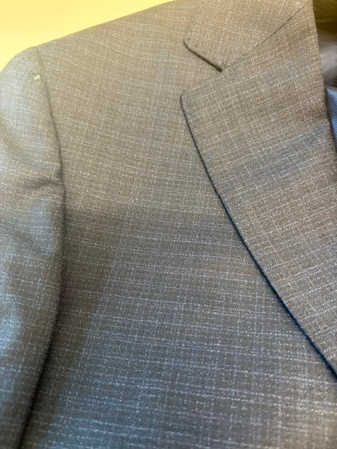 Jack Victor Esprit Regular Fit Woven Textured Suit Jacket Blazer 42R Navy Blue