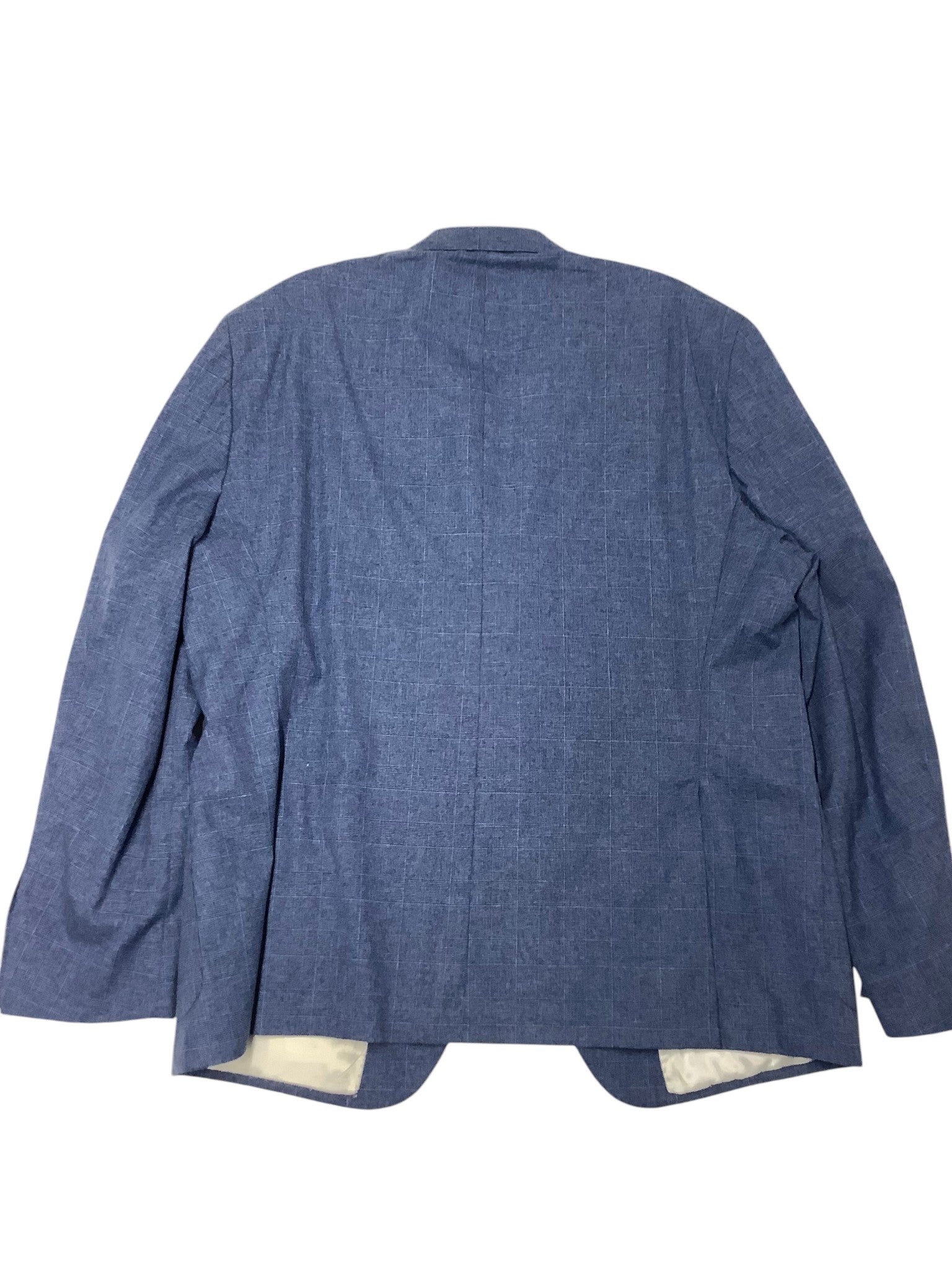 Michael Kors Mens Regular fit Sport Coat Blazer 48 R Blue Plaid