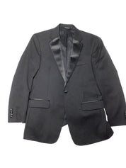 Jos A Bank Mens Tailored fit Tuxedo Jacket Blazer 40 R Black Solid