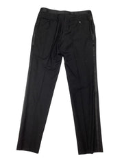 Canali Mens Regular fit Wool Tuxedo Pants Size 36 Black Solid