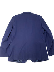 Van Heusen Mens Slim fit 2 Piece Suit 44 R / 37 Waist Blue Solid Stretch