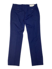 Van Heusen Mens Slim fit 2 Piece Suit 44 R / 37 Waist Blue Solid Stretch