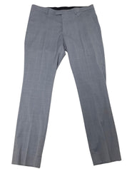 Nick Graham Mens Slim fit Pants Pants 36 / 32 Light Blue Plaid