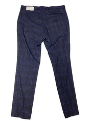 Nick Graham Mens Slim fit Pants Pants 36 / 32 Navy Blue Plaid