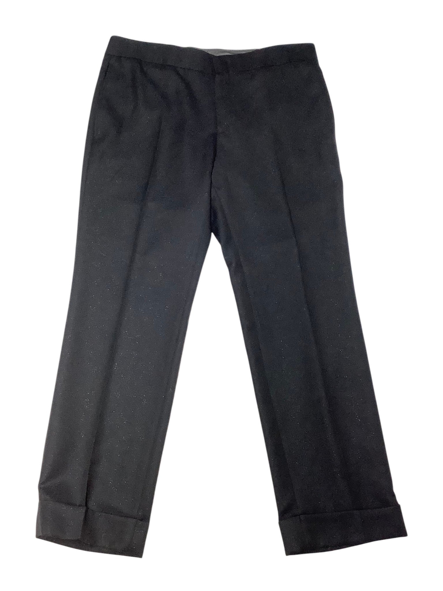 Karl Lagerfeld Paris Men Modern fit Tuxedo Pants 29 / 30 Black Metallic Sparkle