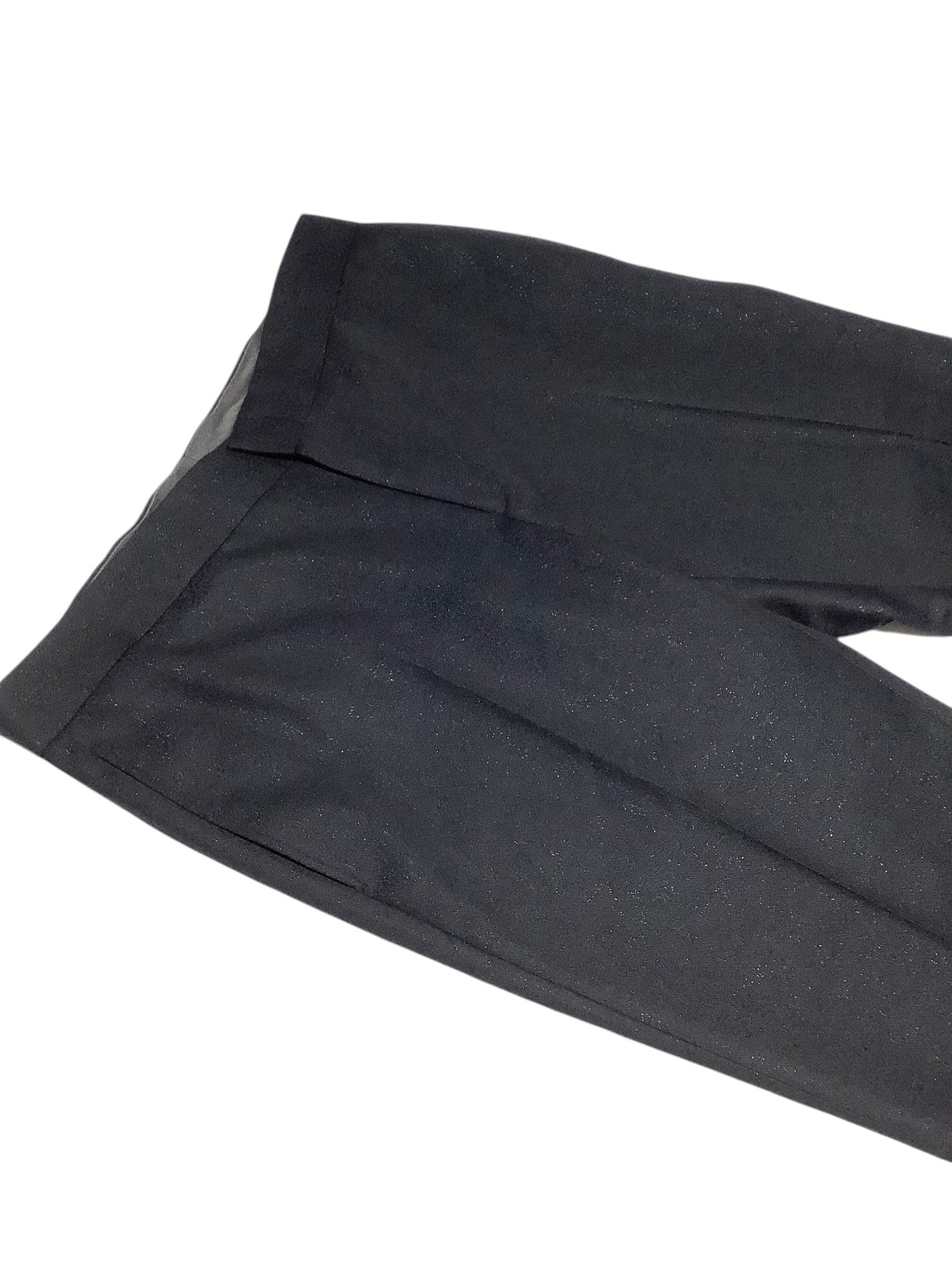 Karl Lagerfeld Paris Men Modern fit Tuxedo Pants 35 / 30 Black Metallic Sparkle
