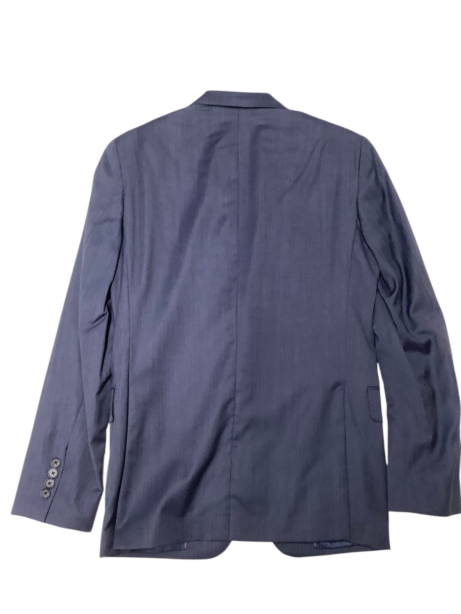 Dkny Mens Modern fit 2 Piece Suit 36 R / 30 Waist Blue Solid
