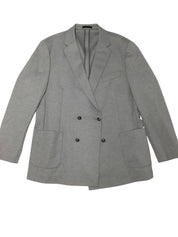 Michael Kors Mens Regular fit Double Breasted Sport Coat Blazer 46 L Grey Solid