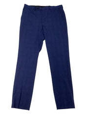 Dkny Mens Modern fit Dress Pants 33 / 32 Blue Plaid