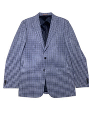 Tommy Hilfiger Mens Modern fit Sport Coat Blazer 40 L Blue Plaid Stretch
