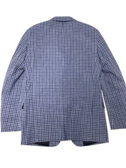 Tommy Hilfiger Mens Modern fit Sport Coat Blazer 40 L Blue Plaid Stretch