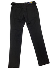 Polo Ralph Lauren Mens Modern fit Tuxedo Pants SIZE 37 Black Solid