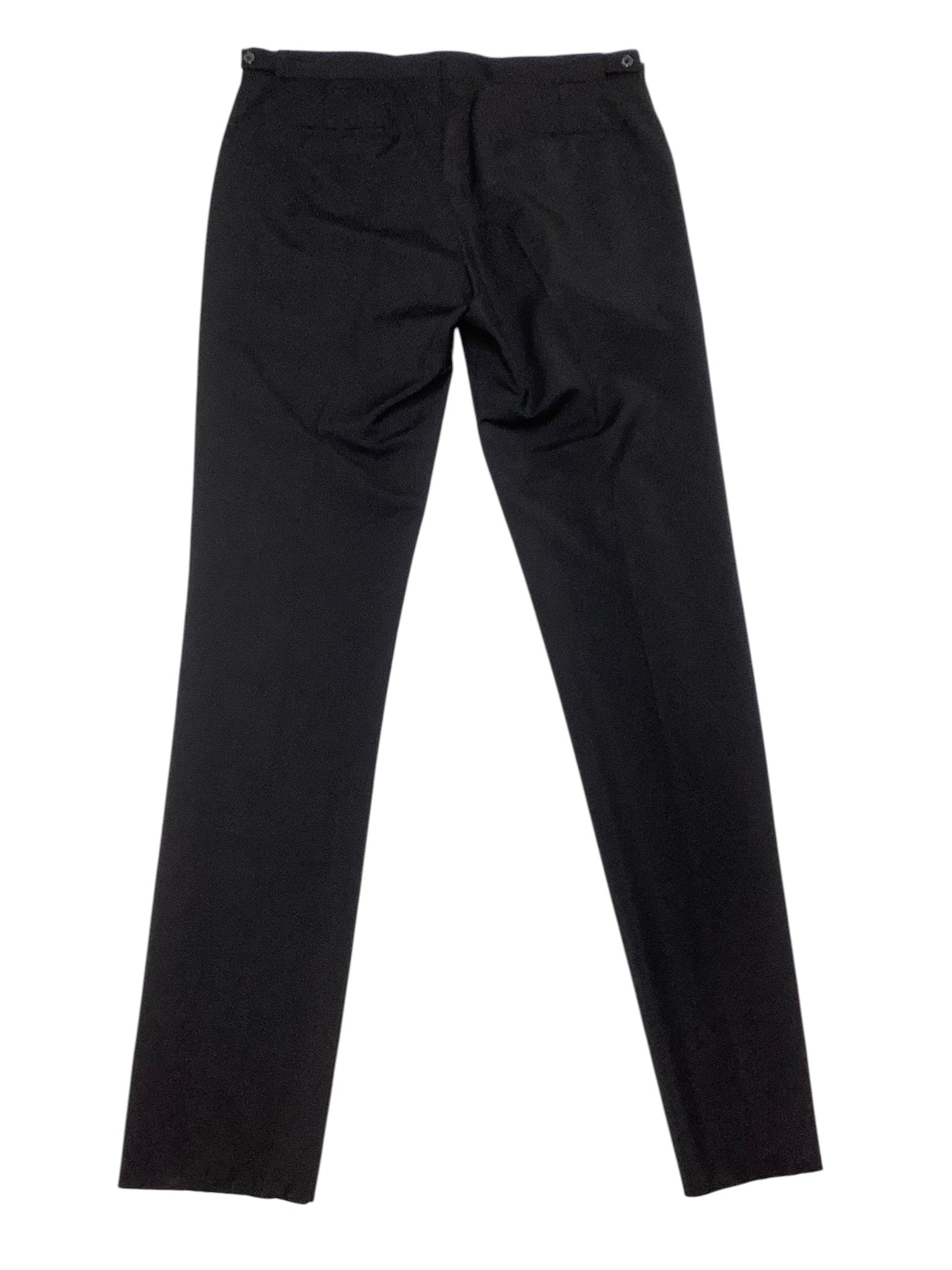 Paul Smith Mens Extra-Slim fit Wool Tuxedo Pants Size 34 Black Solid