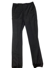 Hart Schaffner Marx Mens Regular fit Wool Dress Pants Size 36 Black Solid