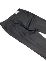 Hart Schaffner Marx Mens Regular fit Wool Dress Pants Size 36 Black Solid
